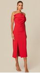 Vestido Midi em Alfaiataria Vermelho