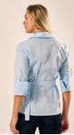 Camisa Manga 3/4 Azul Claro