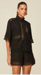 Short Curto com Renda Preto