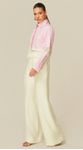 Calça Pantalona em Linho Off