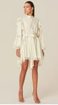 Vestido Bata com Aplicações de Renda Off