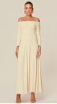 Vestido Ombro a Ombro em Malha Off 