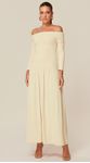 Vestido Ombro a Ombro em Malha Off 