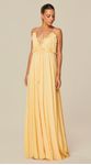 Vestido Longo com Babados Amarelo