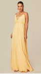 Vestido Longo com Babados Amarelo