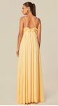 Vestido Longo com Babados Amarelo