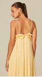 Vestido Longo com Babados Amarelo