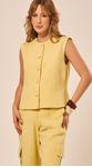 Colete com Recortes Amarelo