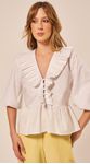 Blusa Manga Balonê Branco