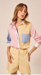 Camisa Manga Longa Multicolorida
