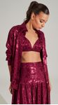 Conjunto Camisa e Top Jacquard