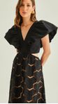 Vestido Midi Tela Preto