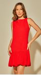 Vestido Curto Balonê Vermelho