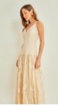 Vestido Midi Decote V 