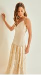 Vestido Midi Decote V 