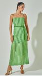 Vestido Decote Reto com Fenda