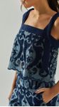 Blusa Guipir Denim com Laços