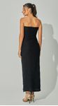 Vestido Malha Texturizada Sem Alças