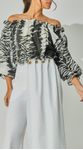 Blusa Ombro A Ombro Estampada