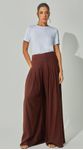 Calça Pantalona com Pregas
