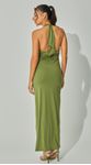 Vestido Malha Com Aplicação Dourada
