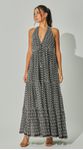 Vestido Bordado Com Recortes