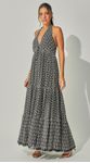 Vestido Bordado Com Recortes