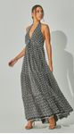 Vestido Bordado Com Recortes