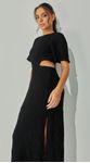 Vestido Malha Texturizada Com Vazados