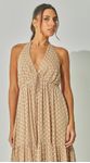 Vestido Bordado Com Recortes