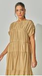 Vestido Amplo Poá Metalizado