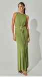 Vestido Midi Jersey Assimétrico