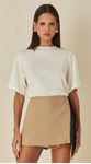 Blusa de Malha Com Mangas