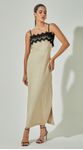Vestido Linho com Guipir