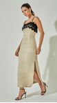 Vestido Linho com Guipir