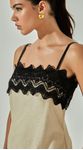 Vestido Linho com Guipir