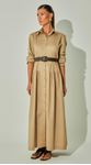 Vestido com Mangas e Cinto