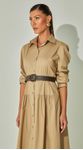 Vestido com Mangas e Cinto