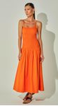 Vestido Midi Tricoline