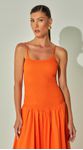 Vestido Midi Tricoline