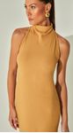 Vestido Midi Malha Canelada