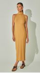 Vestido Midi Malha Canelada