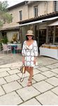 Vestido Curto Manga 3/4 Off White
