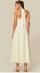 Vestido Midi em Linho Off