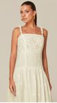 Vestido Midi em Laise Off