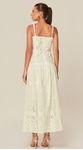 Vestido Midi em Laise Off