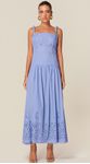 Vestido Midi em Laise Azul