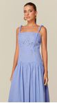 Vestido Midi em Laise Azul