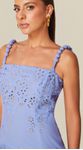 Vestido Midi em Laise Azul