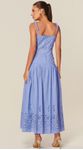 Vestido Midi em Laise Azul